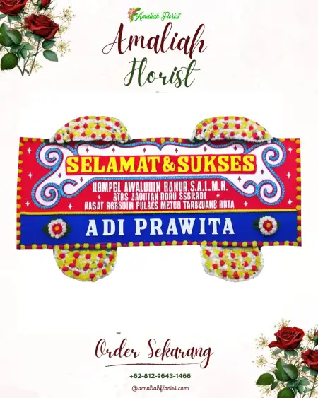 Papan Bunga Ucapan Selamat Wuwuharjo