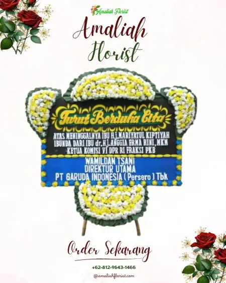 Papan Bunga Duka Wuwuharjo